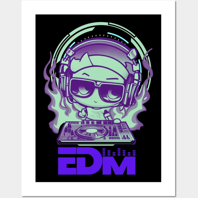 EDM Minty DJ! Green/Purple Wall Art by SocietyTwentyThree